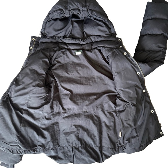 J. Crew Black Down Puffer Jacket Size S Cozy Winter Classic Casual Lightweight - Picture 14 of 16